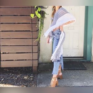 Free People High Low Lightweight Poncho